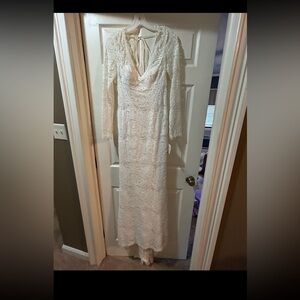 Davids bridal long sleeve dress